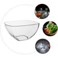 thumbnail image 3 of HEANUJJ 1Set Reusable Clear Mixing Bowls for Serving Dessert and Ice Cream 11.8X11.8X3.1in, 3 of 8