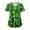 Dark Green, variant on GEWSEY St Patricks Day Scrub Tops for Women Short Sleeve V Neck Scrubs Lucky Shamrock Print Plus Size Medical Uniform Shirts (Light Green, 3XL)