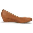 thumbnail image 3 of Dream Pairs Women's Mid Wedge Heel Pump Shoes Debbie color TAN/PU size 7 Wide Available, 3 of 5