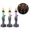 thumbnail image 4 of Flameless Candle, Simulation Candle Light Halloween Decoration Props Candle Light Flameless Candles Light  For Halloween Home Bar Decor, 4 of 8