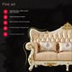 thumbnail image 5 of European Style Genuine Leather Sofa Combination Villa Luxury Living Room Full Solid Wood Carved Crown Furniture Full House Set My Lux Decor Round, 5 of 12