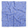 thumbnail image 1 of Bimba Blue Moustache Face Pure Silk Printed Head Bandanas Summer Neck Wrap Scarf 40 x 80 Inches, 1 of 6