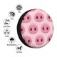 thumbnail image 4 of Fotbe Pig Nose Funda de Llanta de Repuesto con Estampado, Engrosada, Ajuste Universal para Jeep, Remolque, RV, SUV, Camión-17 inch, 4 of 6