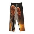 thumbnail image 4 of Bingfone Pajamas For Women,Elephant Sunset In Kenya Pajama Pants With Pockets-Small, 4 of 9