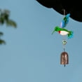 thumbnail image 4 of 3D Stereoscopic Hummingbird Resin Wind Chime Metal Pendant: Vividly Colorful Wind Chime Decoration With Exquisite And Lifelike Hummingbird Design, 4 of 4