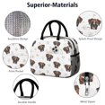 thumbnail image 4 of Boxer and Dog Paw Print White Insulated Leakproof Lunch Box for Work, Lunch Bag for Women Men, Loncheras Para Mujer for Beach Travel Picnic Camping, 4 of 6