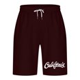 thumbnail image 4 of Mens Casual Shorts Lace-Up Elástico Cintura Bolsillo Ejercicio Fitness Hogar Pantalones de Media Longitud para Diario, 4 of 4