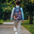 thumbnail image 4 of Uorisanigo Lightning Dragon School Backpack for Kids 5-12, 17 Inch Lightweight Bookbag with Side Water Bottle Holders, for Preschool Kindergarten and Back to School, 4 of 7