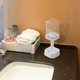 thumbnail image 4 of Juego de Porta cepillos de dientes, Copa de baño, A prueba de polvo, Drenaje de agua, Tapa de almacenamiento, Fregadero, Blanco, 4 of 7
