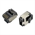 thumbnail image 4 of 10 Conectores RJ45 Especiales 8P8C, Conector Modular de Cuerpo Corto Macho con Carcasa Blindada para Cable de Red, 4 of 5
