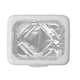 thumbnail image 5 of Portador De Bandeja Para Platos De Aluminio, Juego De Soporte Para Bandejas De Papel De Aluminio Para Alimentos, Soporte Reutilizable De Aislamiento Apilable Con Tapa Para Viajes, 5 of 7