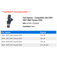 thumbnail image 2 of Fuel Injector - Compatible with 2003 - 2007 GMC Savana 2500 2004 2005 2006, 2 of 2