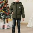 thumbnail image 4 of Otqutp Boys Down Jacket Thick Warm Parka Winter Snowsuit Kids Insulated Cozy Padded Puffer Coat Cold Weather Hooded Outerwear, 4 of 6