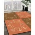 thumbnail image 3 of Ahgly Company Machine Washable Indoor Rectangle Transitional Mahogany Brown Area Rugs, 5' x 7', 3 of 7