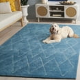 thumbnail image 3 of SAFAVIEH Harvest Bryon Diamond Area Rug, Blue/Ivory, 8' x 10', 3 of 11