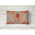 thumbnail image 2 of Carolines Treasures 8744PW1216 Thanksgiving Turkey Fleur de lis Canvas Fabric Decorative Pillow, 12H x16W, multicolor, 2 of 3