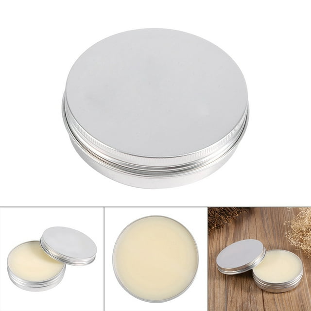 Rasage de Moustache, Soin du Visage en Forme de Disque pour Hommes, Lait de Chèvre Rond de Luxe pour Mari et Père