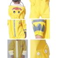 thumbnail image 4 of Kids Button Rain Suit All-in-one Waterproof Puddle Suits Hooded Raincoat Jumpsuit, 4 of 5