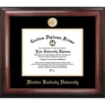 thumbnail image 1 of Cadre de Diplôme en Relief de l'Or Universitaire Occidental, 1 of 1