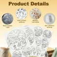 thumbnail image 3 of 18Pcs Outdoor Camp Water Soluble Hand Sewing Stabilizers 8.3"x11.7" Mountain Tree Camping Embroidery Pattern Stabilizer 4 Sheets RV Picnic Travel Stick and Stitch Embroidery Paper Sticker, 3 of 7
