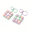 2Pcs, variant on Keyboard Fidget Toy, 9 Key Fidget Keychain Stress Relief Fidget Clicker, Clicky Fidget Toys for Adults, Improve Focus & Relieve Anxiety at Work, C