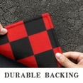 thumbnail image 6 of Red and Black Checkered Pattern Door Rugs,Washable Non Slip Door Mats Indoor,Decorative Door Mats,Entry Mat Indoor for Entrance,Bedroom,Kitchen,Bathroom,16"x47", 6 of 6