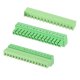 thumbnail image 1 of Conectores de bloque de terminal PCB enchufables Uxcell, 2 juegos de 15 pines 3.81mm/0.15" para proyectos electrónicos (Verde, 58x21.5x11mm), 1 of 6