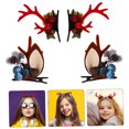 thumbnail image 4 of Minkissy 2 Pairs Reindeer Barrettes Hair Accessory Assorted Color Photography Props, 4 of 8