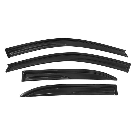 Ikon Motorsports Compatible with 03-08 Toyota Corolla MU Style Acrylic Window Visors Vent Windshield Deflector Rain Guard 4Pc Set Outside Mount 2003 2004 2005 2006 2007 2008