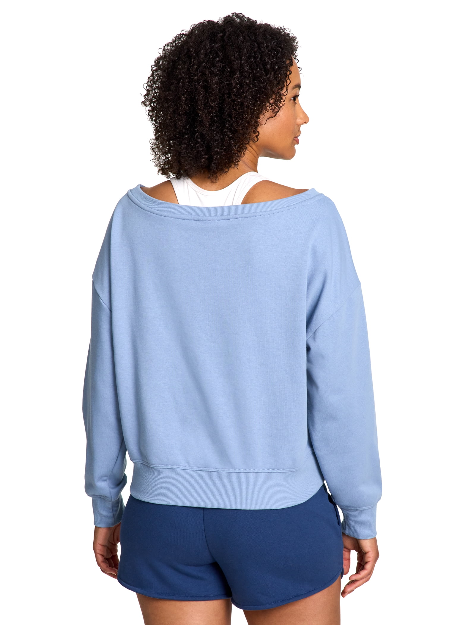 Reebok Women's Studio Off the Shoulder Sweatshirt, Sizes XS-XXXL