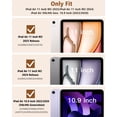 thumbnail image 2 of Funda para iPad Air de 11 pulgadas TimoVo Slim, dura y translúcida, color pomelo, 2 of 8
