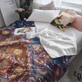 thumbnail image 3 of Christmas Gingerbread Man Throw Flannel Blanket 50x80In Xmas Tree Candy House Winter Night Snow Scene Super Soft Cozy Bed Blanket, Lightweight Plush Fuzzy Bed Throw for Bedroom Sofa Couch Living Room, 3 of 4