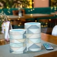 thumbnail image 3 of Yayeee Flameless Candles with Remote Flickering Battery Operated Multi Color Changing, Pink Geometric, 3 of 7