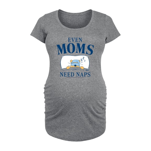 Winnie the Pooh - Even Moms Need Naps - Women's Maternity Scoop Neck Graphic T-Shirt