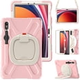 thumbnail image 2 of For Samsung Galaxy Tab S10 Lite/S10 FE/S9 FE 10.9 inch Case, 360 Rotatable Handle Stand, Shoulder Strap, Drop-Proof Design, Cherry Pink, 2 of 7