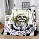 thumbnail image 5 of Horror movie B-Beetlejuice blankets Flannel Warm blanket Soft and comfortable blanket Travel Blanket bed linings Birthday Gift, 5 of 5