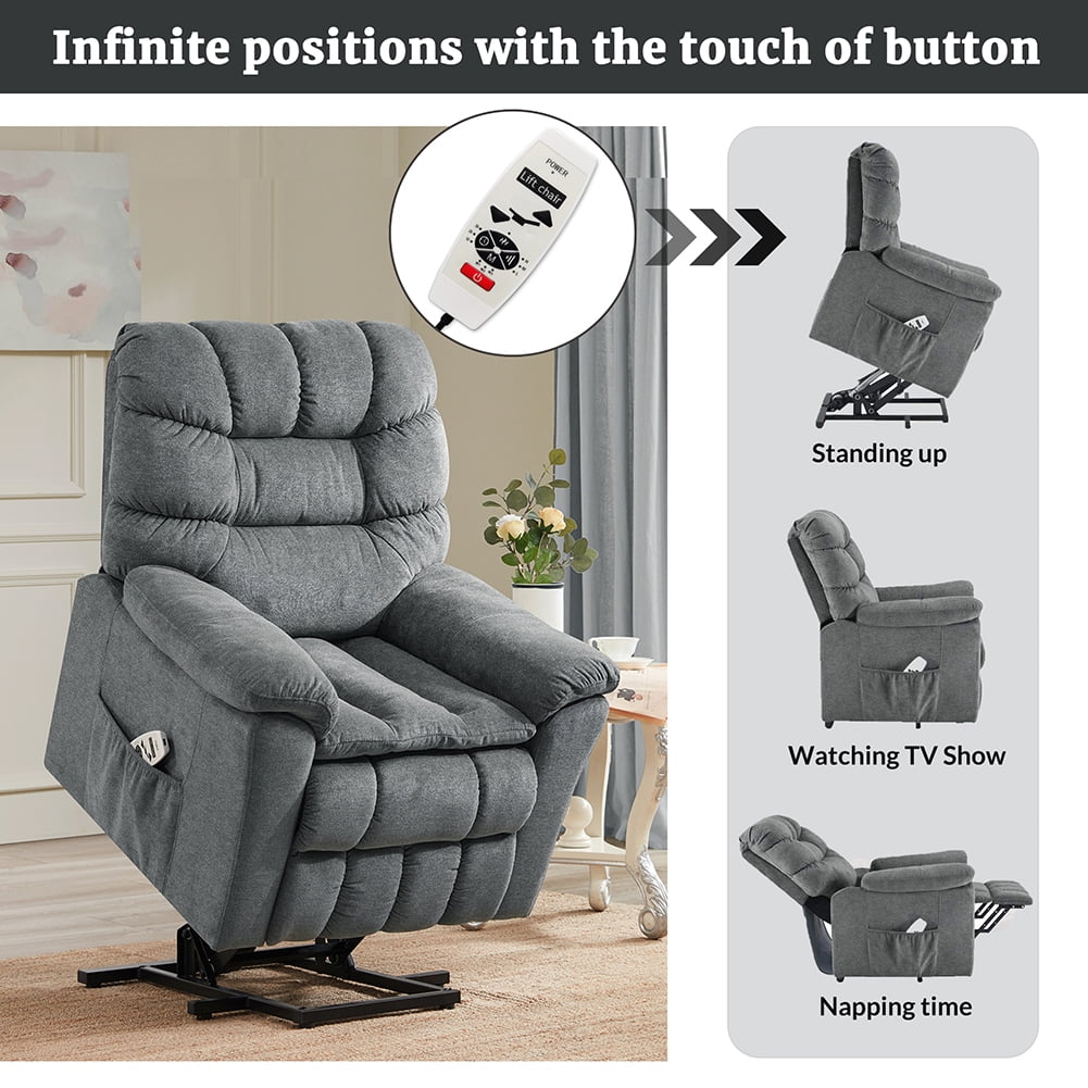Private Jungle Electric Massage Chair, Power Lift Recliner Chair Sofa with Massage and Heat for Elderly, Gray Private Jungle Electric Massage Chair, Power Lift Recliner Chair Sofa with Massage and Heat for Elderly, Gray