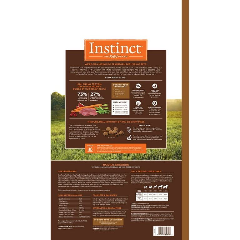 Instinct original dry top dog food