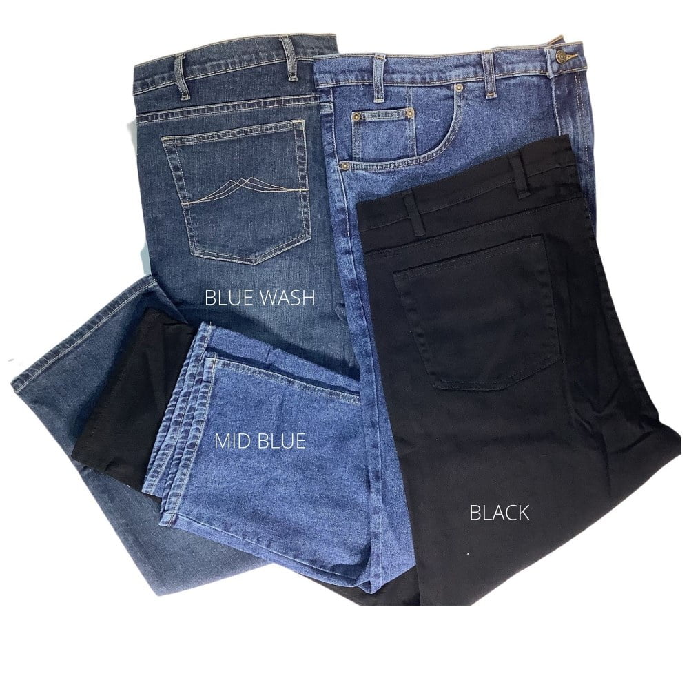 mens big and tall black jeans