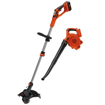 BLACK+DECKER LCC140 40V MAX* Lithium-Ion Cordless String Trimmer & Sweeper Combo (Best Cordless Electric Trimmer)