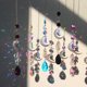 thumbnail image 1 of Cartel Colgante Crystal Diamond Wind Chimes Metal Hexagon Star Moon Adornos Decoración (5pcs) Wdftyju Libre de BPA, 1 of 3