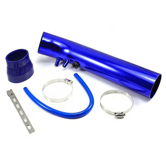 Universal 3inch Car Air Intake Pipe Modification Kit Aluminum Alloy 76mm Intake Duct Pipe Blue