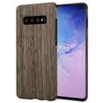 thumbnail image 1 of Kaleidio Case For Samsung Galaxy S10+ Plus [Soft Texture] Flexible TPU [Slim Fit] Shock Resistant Shell Skin Cover [Includes a Overbrawn Prying Tool] [Walnut Wood Grain Texture], 1 of 3