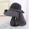thumbnail image 6 of Kcolen Sun Hat Women Large Head Solar Fan Bucket Hat for Outdoor Sports UPF50+ Wide Brim Sun Summer Fishing Technology Hat, 6 of 6