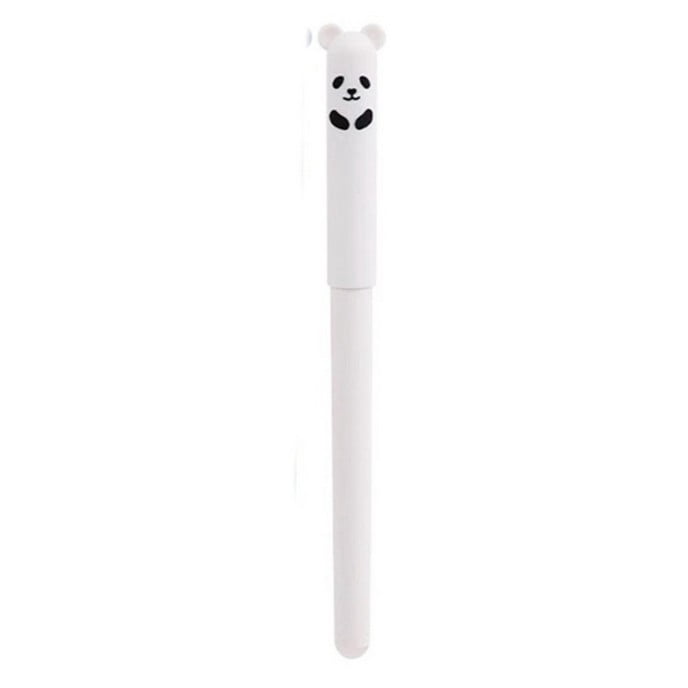 Weloille Bear Shaped Erasable Pen, Crystal Blue 0.5mm Heat Erasable Fine Tip for Easy Correction and Smooth Writing, Cute and Durable