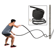 1.5 Battle Rope 40Ft Extreme Performance Exercise Cross Training Fitness BLACK.