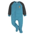 thumbnail image 4 of Gerber Baby & Toddler Neutral Microfleece Blanket Sleeper Pajamas, 4-Pack, 0/3 Months-5T, 4 of 12