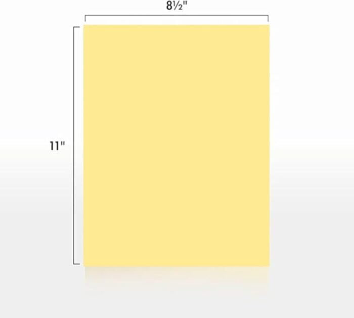Colored Copy Paper, 20 8.5 X 11, 500 Sheets (Buff)