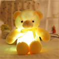 thumbnail image 3 of Creative Light Up LED Inductive Teddy Bear Stuffed Animals Plush Toy Colorful Glowing Teddy Bear, 20- Inch(Yellow), 3 of 4
