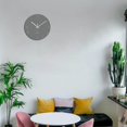 thumbnail image 3 of Kitchen Modern Wall Clock with Numbers, Round Wall Decorative Clock, Silent Non-Ticking Digital Hanging Glass Clock for Living Room/ 12 Inch - Gray [f, 3 of 4